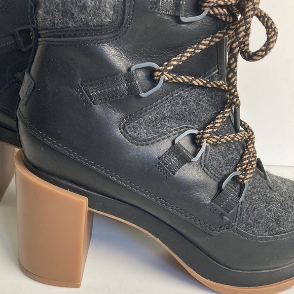 Sorel Blake Waterproof Leather Lace-up Boots Black  NL3306-010 Gorpcore Winter - Picture 6 of 16